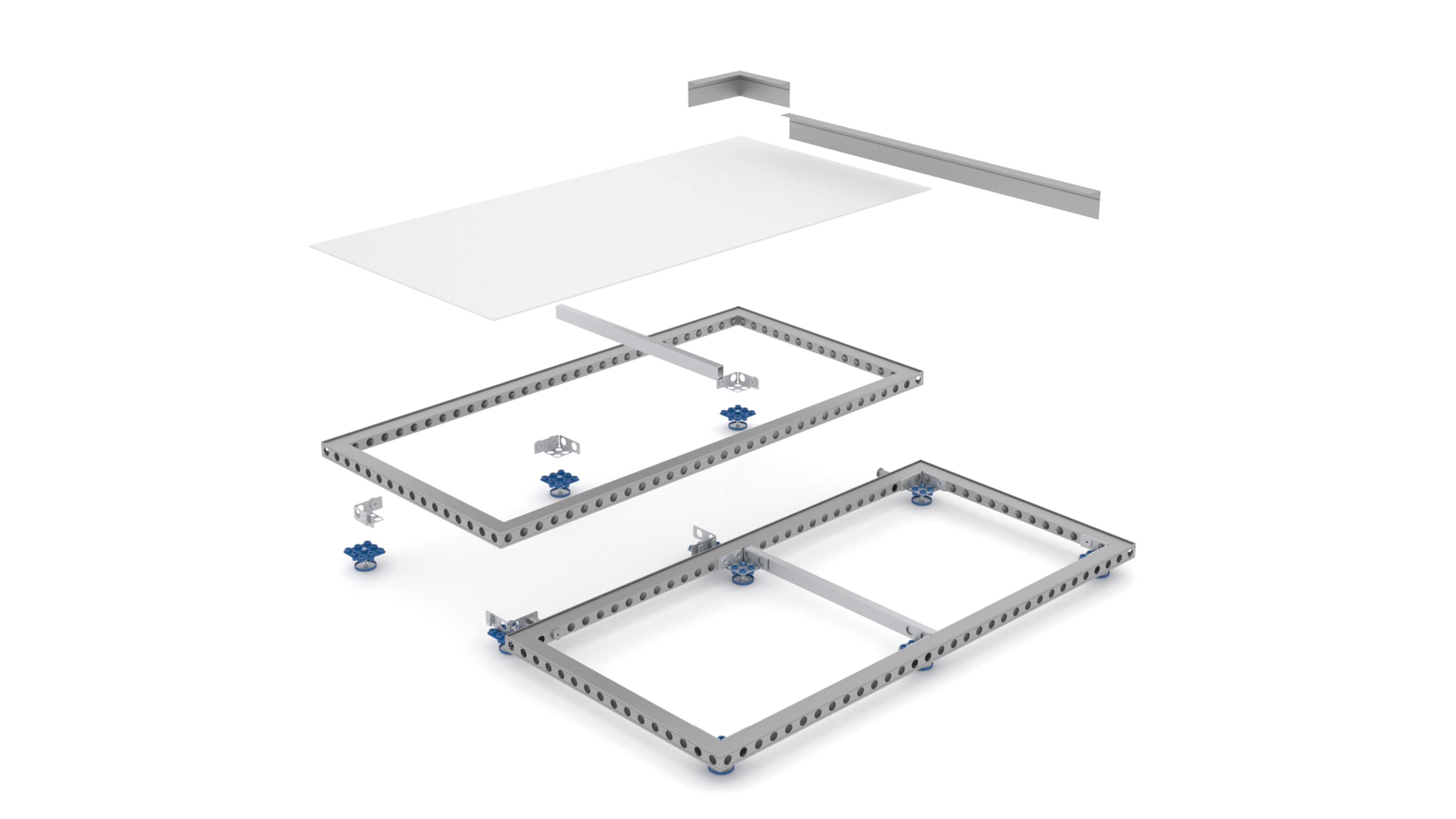Omni-55 floor system exploded view