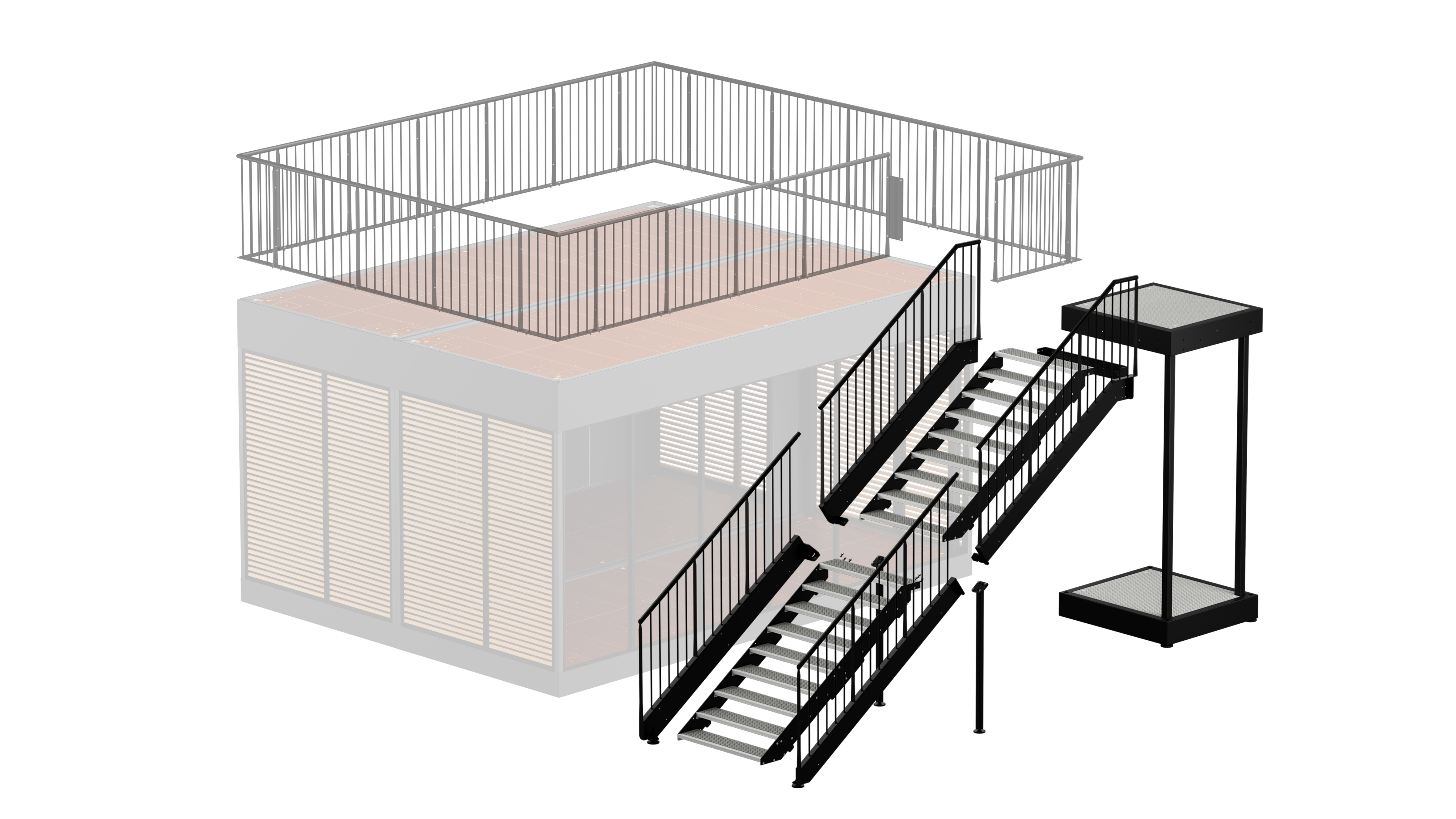 NEW: Flexbox staircase & landing platform
