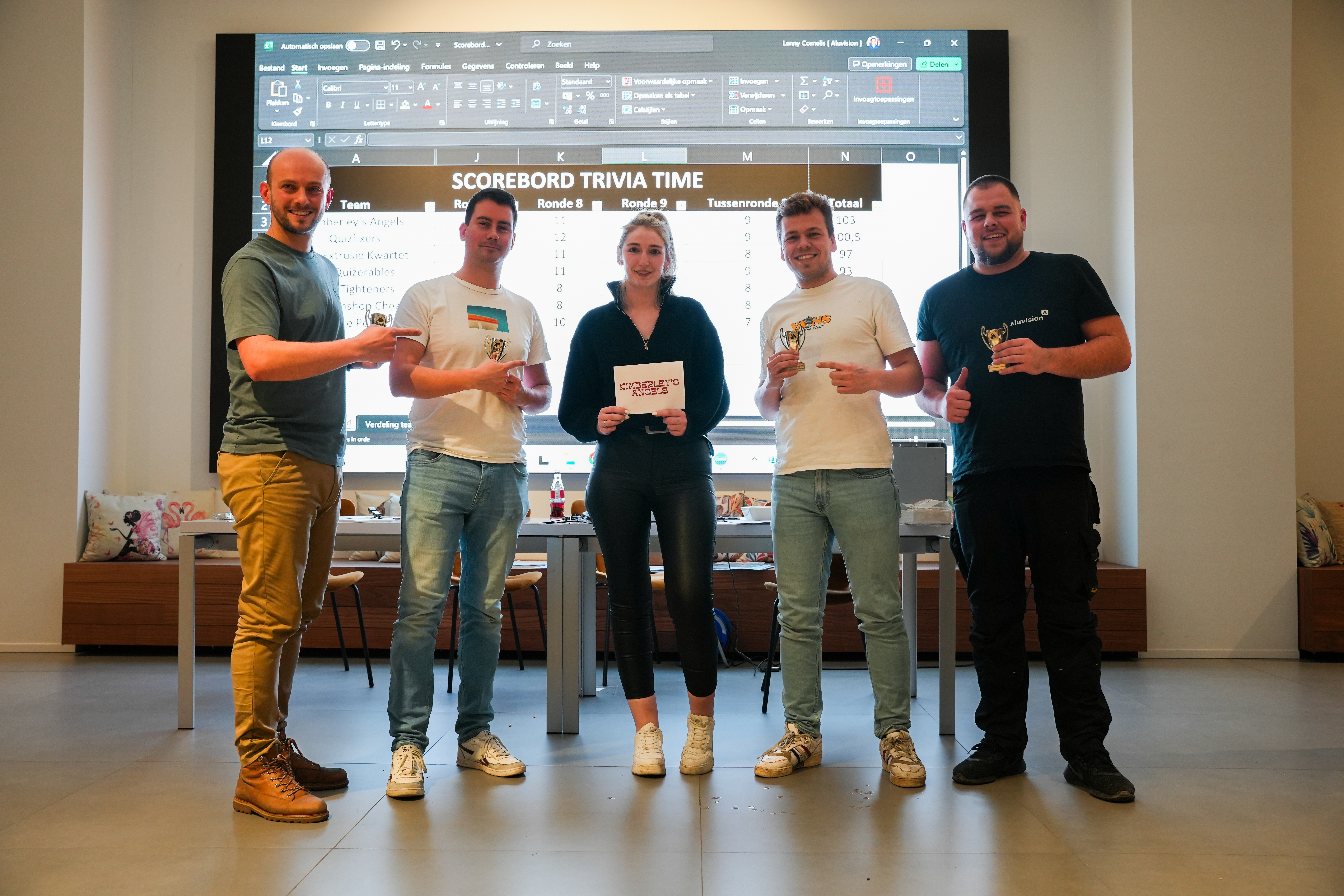 Aluvision's Event Team shows off trivia skills!