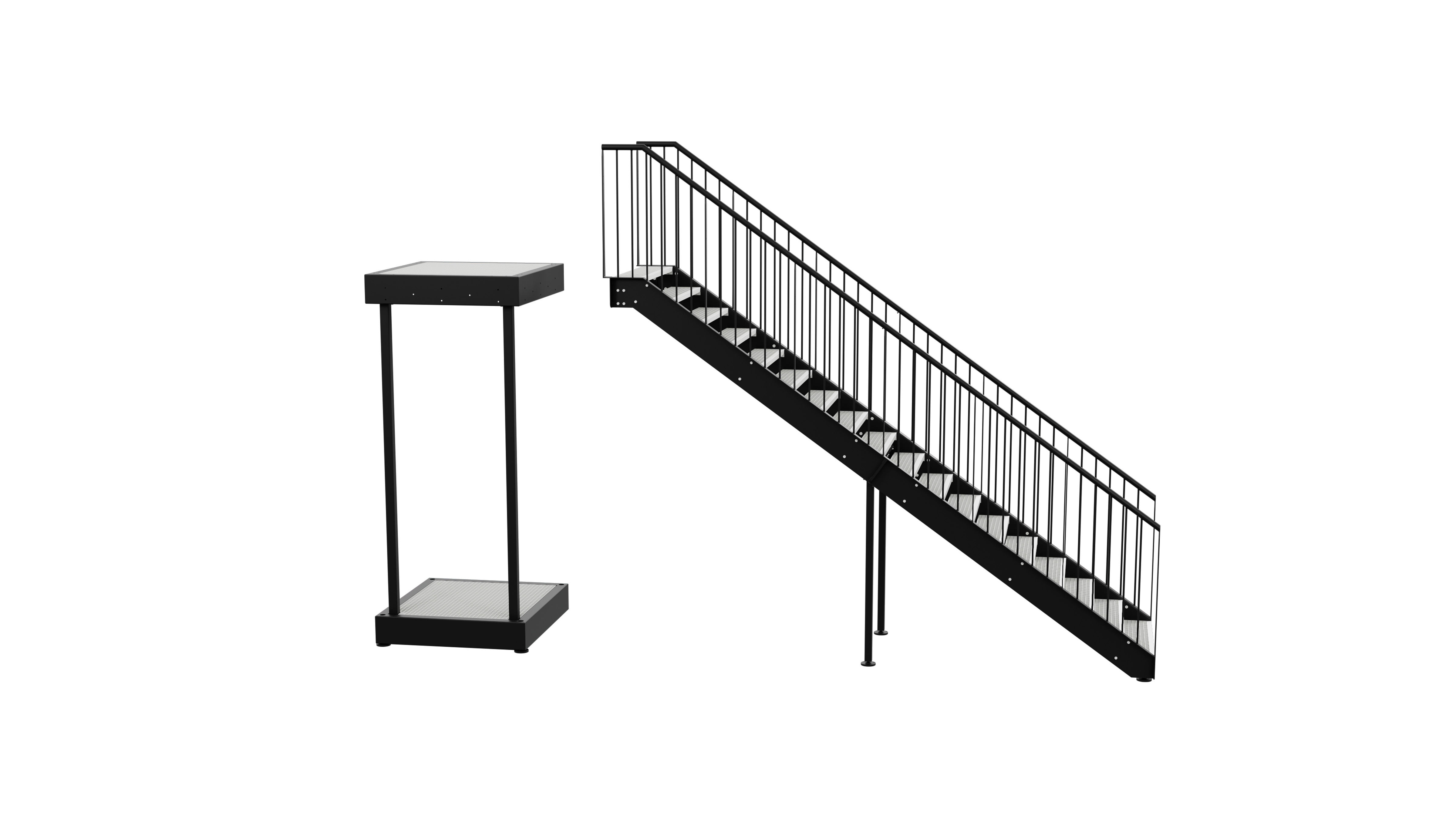 NEW: Flexbox staircase & landing platform