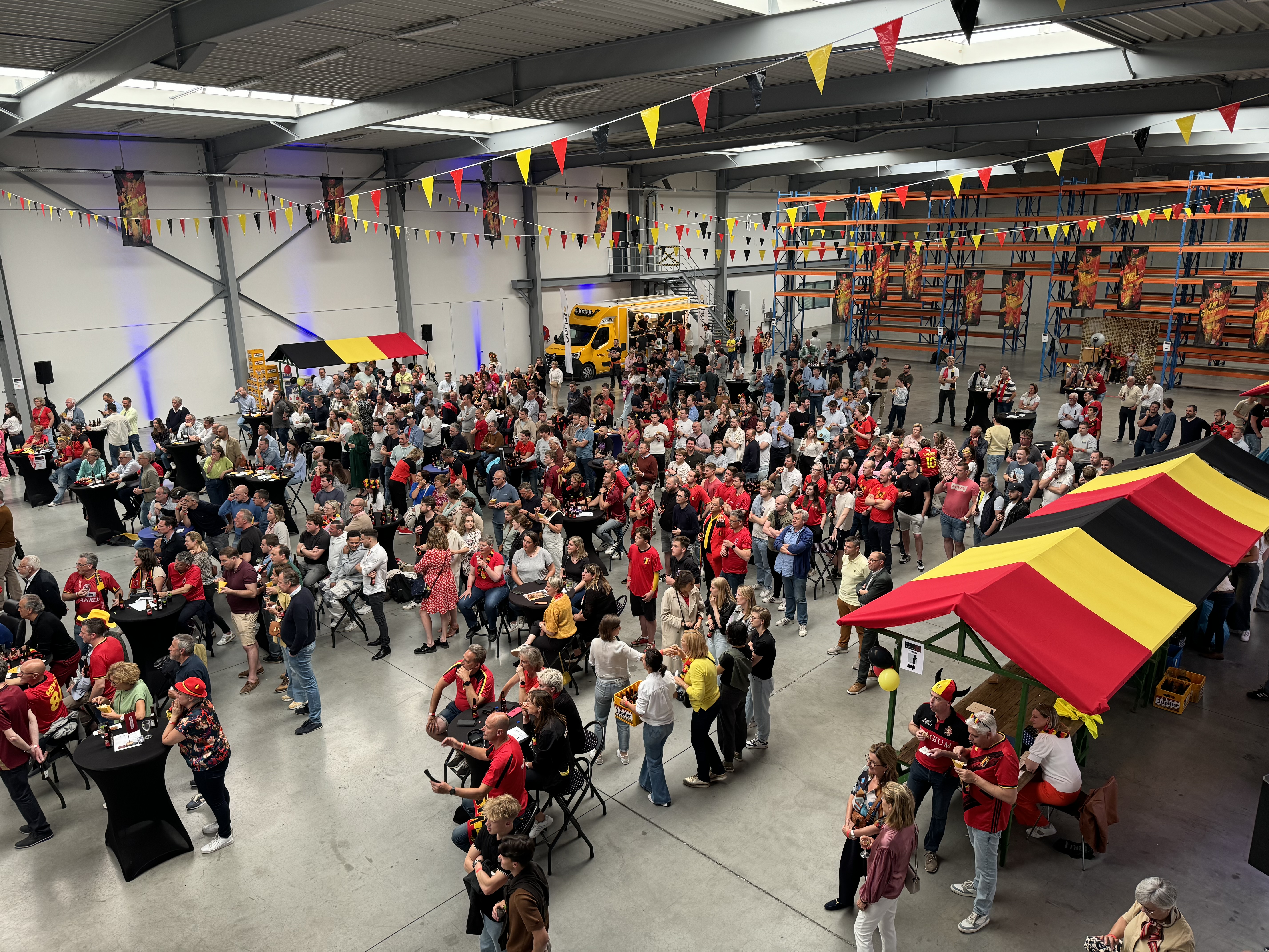 Watching football in style